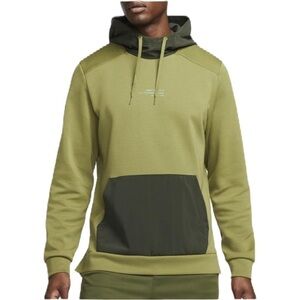 Nike Dri-Fit Q5 Fleece Premium Hooded Sweatshirt Medium Green Men’s Pullover